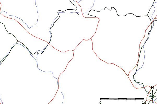 Roads and rivers close to Čenkovice