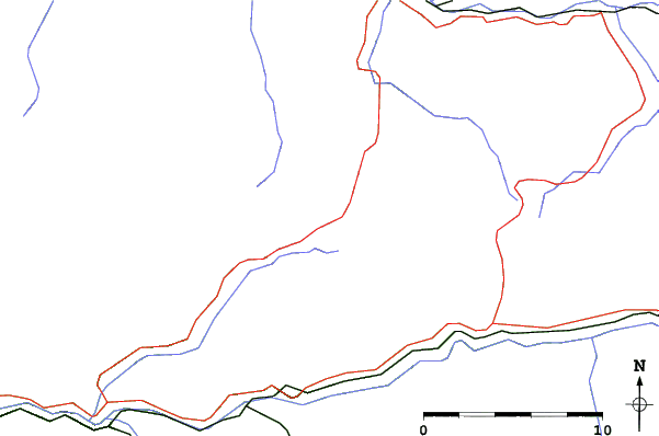 Roads and rivers close to Čertovica