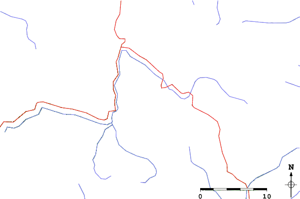 Roads and rivers close to Dizin