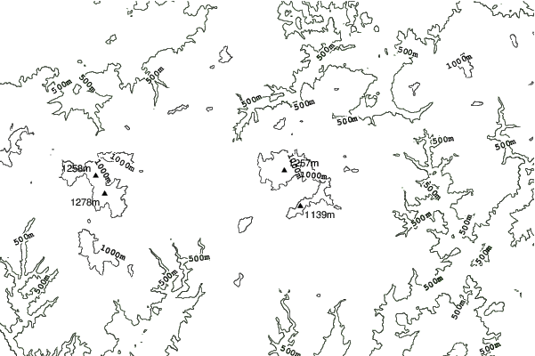Dōgoyama Kōgen neighbourhood contours
