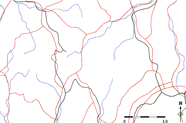 Roads and rivers close to Dōgoyama Kōgen