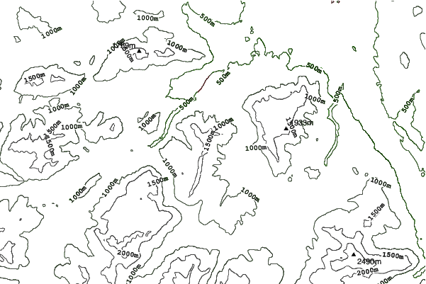 Dreisessel neighbourhood contours
