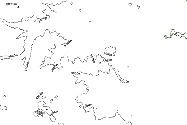 Echo Mountain neighbourhood contours