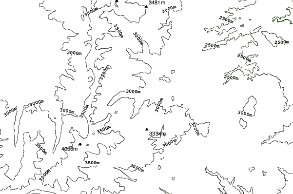 Eldora Mountain Resort neighbourhood contours