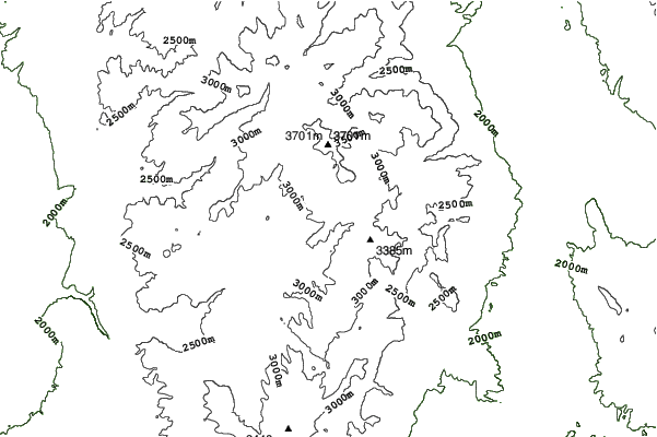Elk Meadows neighbourhood contours