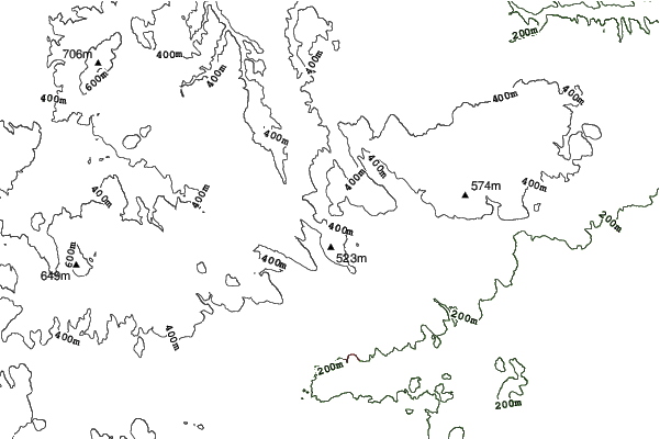 Eplény Síaréna neighbourhood contours