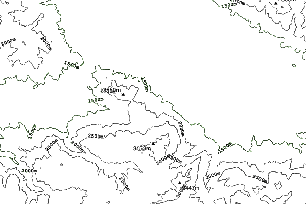 Ergan Mountain Ski Center neighbourhood contours