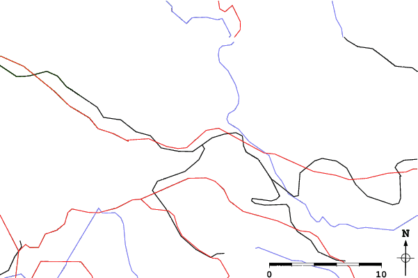 Roads and rivers close to Feuerberg