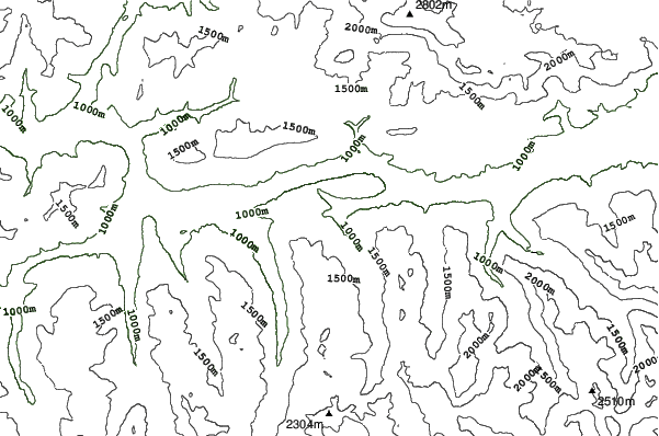 Forstau/Fageralm neighbourhood contours