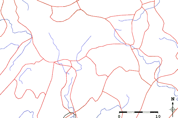 Roads and rivers close to Geihoku Miwa
