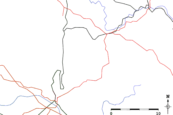 Roads and rivers close to Geisskopf