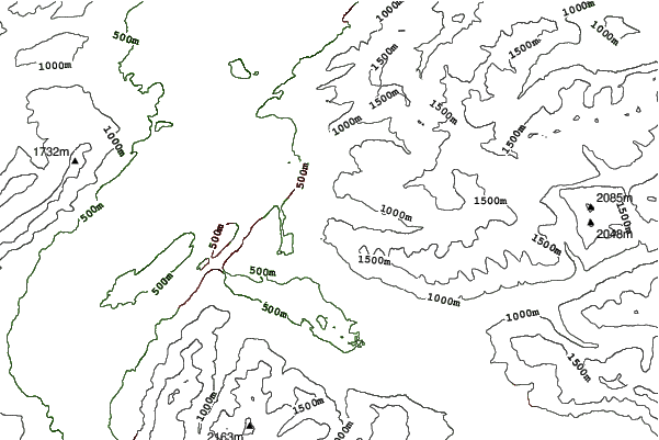 Gröllerkopf – Übersaxen neighbourhood contours