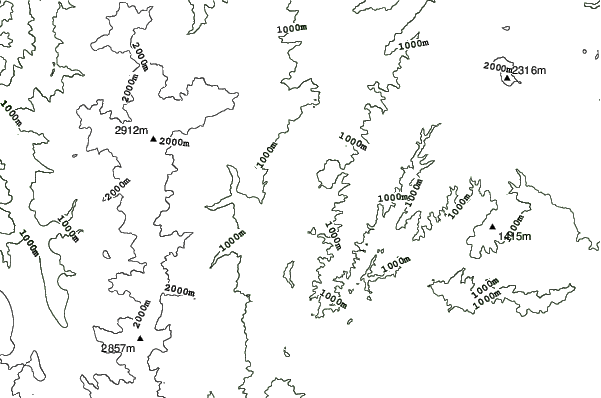 Hakuba Norikura neighbourhood contours