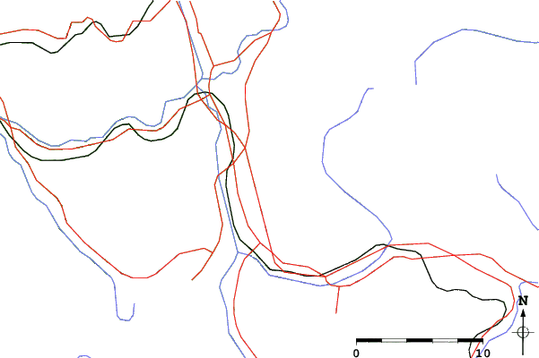 Roads and rivers close to Hanawa