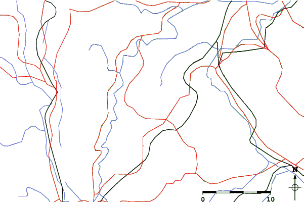 Roads and rivers close to Hijiriyama Panorama