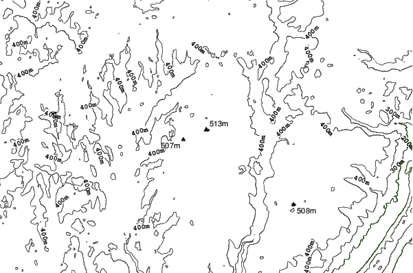 Holiday Mountain neighbourhood contours