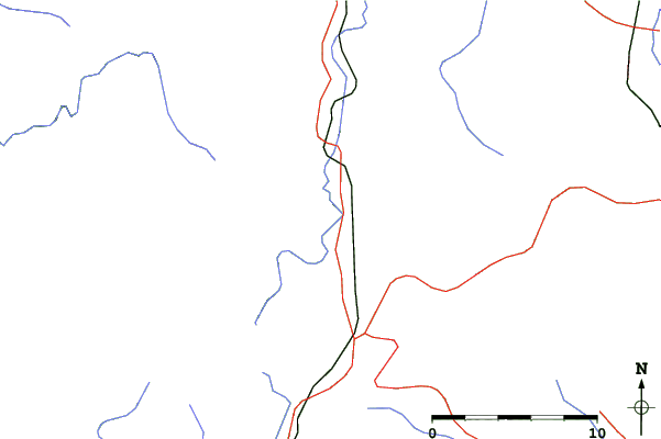 Roads and rivers close to Horotachi