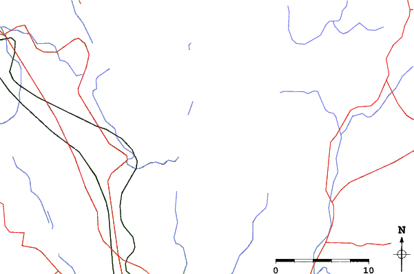 Roads and rivers close to Houdaigi