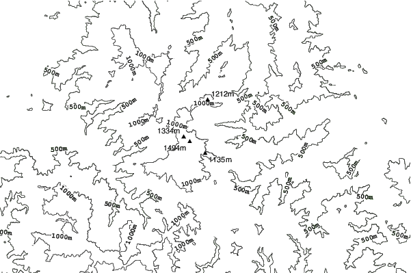 Hyonosen Kokusai neighbourhood contours