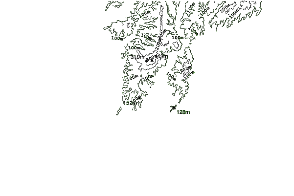 Ishikari Heigen neighbourhood contours
