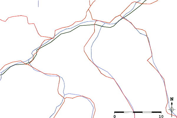 Roads and rivers close to Jerzens