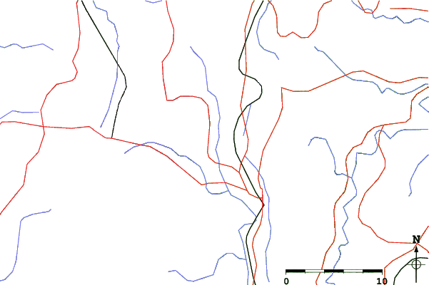 Roads and rivers close to Jigatake