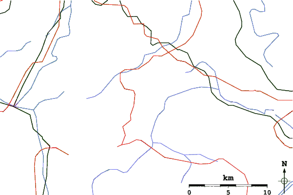 Roads and rivers close to Jungholz