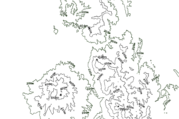 Kamui Ski Links neighbourhood contours