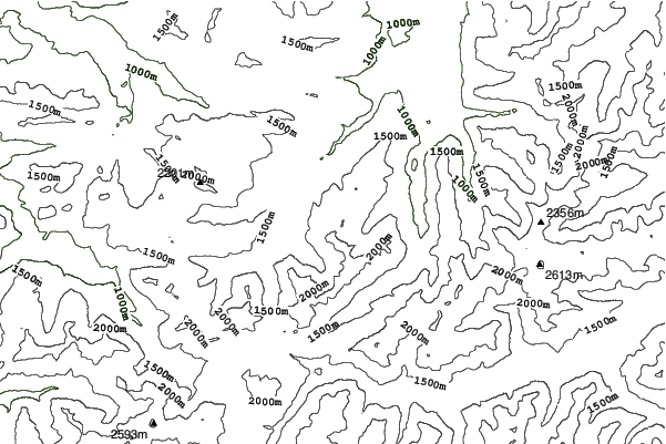 Kanzelwand-Fellhorn (Kleinwalsertal) neighbourhood contours