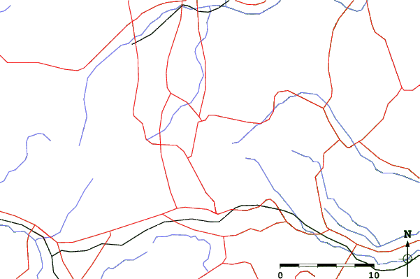 Roads and rivers close to Karuizawa Snow Park