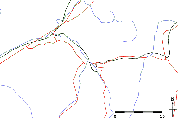 Roads and rivers close to Kelchsau