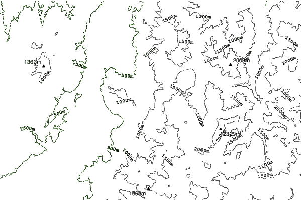 Kitashiga Kogen Komaruyama neighbourhood contours