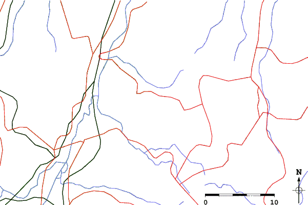 Roads and rivers close to Kitashiga Kogen Komaruyama