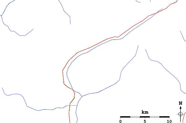 Roads and rivers close to Klausberg
