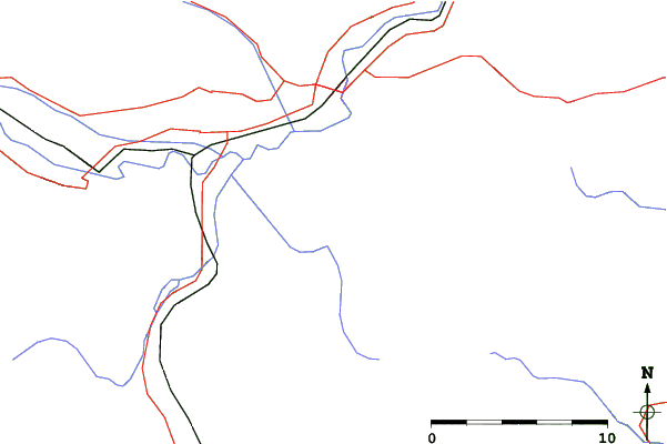 Roads and rivers close to Kleinlobming