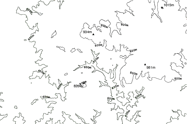 Klingenthal/Mühlleithen neighbourhood contours
