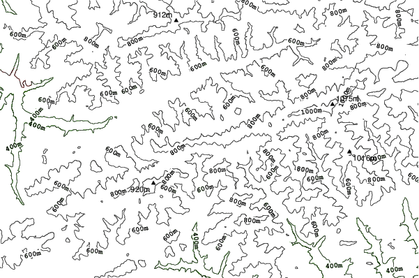 Kohútka neighbourhood contours