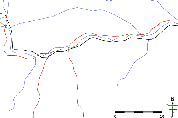 Roads and rivers close to Murau/Kreischberg