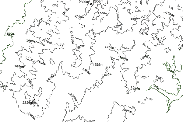 Kusatsu Kokusai neighbourhood contours