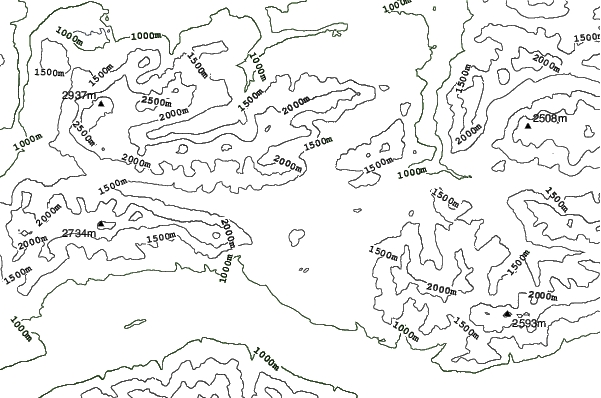 Leutasch neighbourhood contours