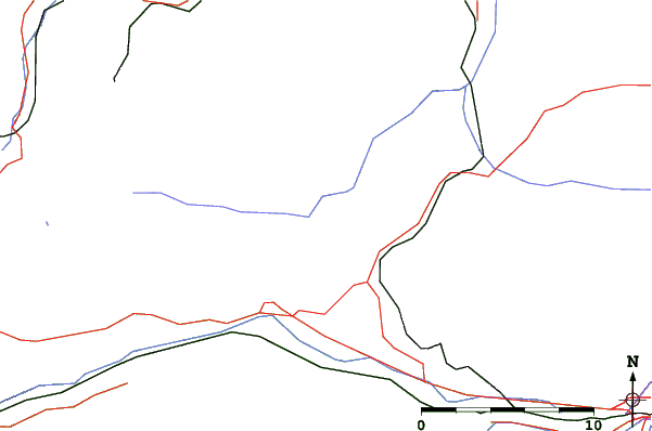 Roads and rivers close to Leutasch