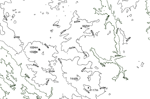 Lipno - Kramolín neighbourhood contours