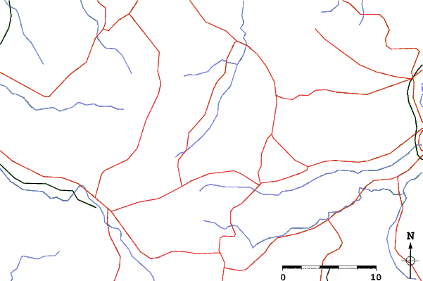 Roads and rivers close to Mikata Snow Park