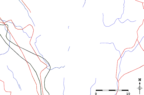 Roads and rivers close to Minakami Kogen