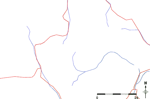 Roads and rivers close to Misurina