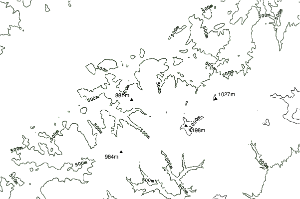 Mojtín neighbourhood contours