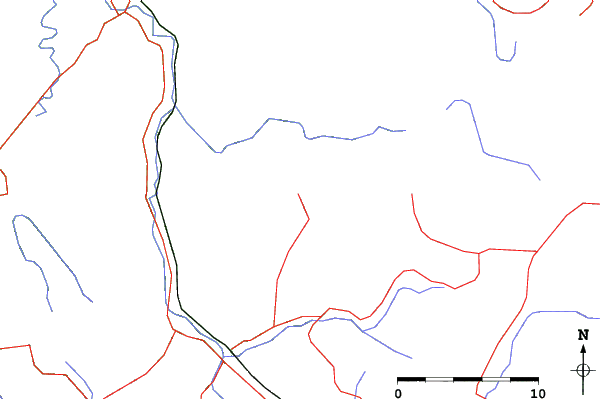 Roads and rivers close to Moriyoshi
