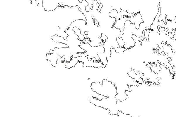 Mount Donna Buang neighbourhood contours