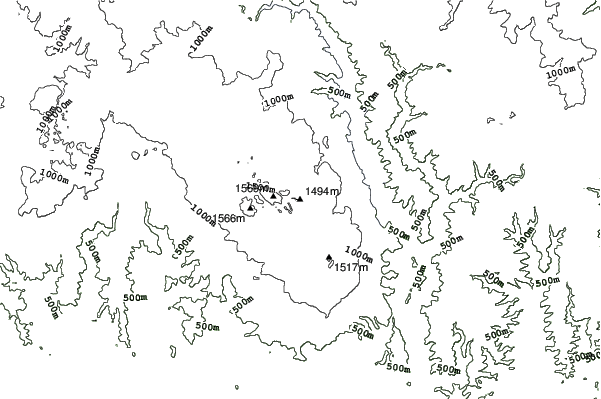 Mount St Gwinear neighbourhood contours