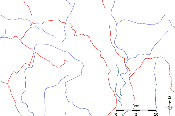 Roads and rivers close to Mount St Gwinear